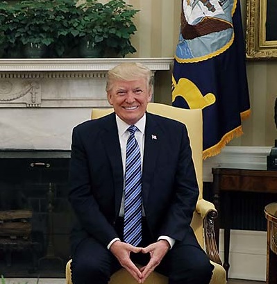 트럼프 대통령, 사진 청와대
