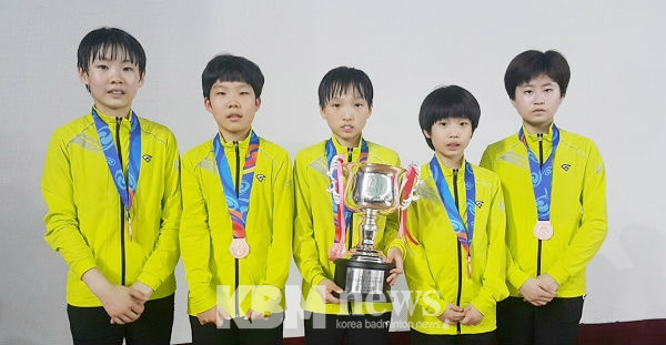 3위를 차지한 대전자양초등학교 선수들