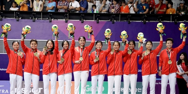 사진 아시안게임 여자단체전 동메달 인도네시아, 아시안게임 홈페이지
