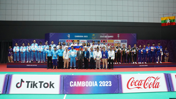 사진 2023 동남아시아 게임 배드민턴대회 혼합단체전 시상식, 아시아배드민턴연맹