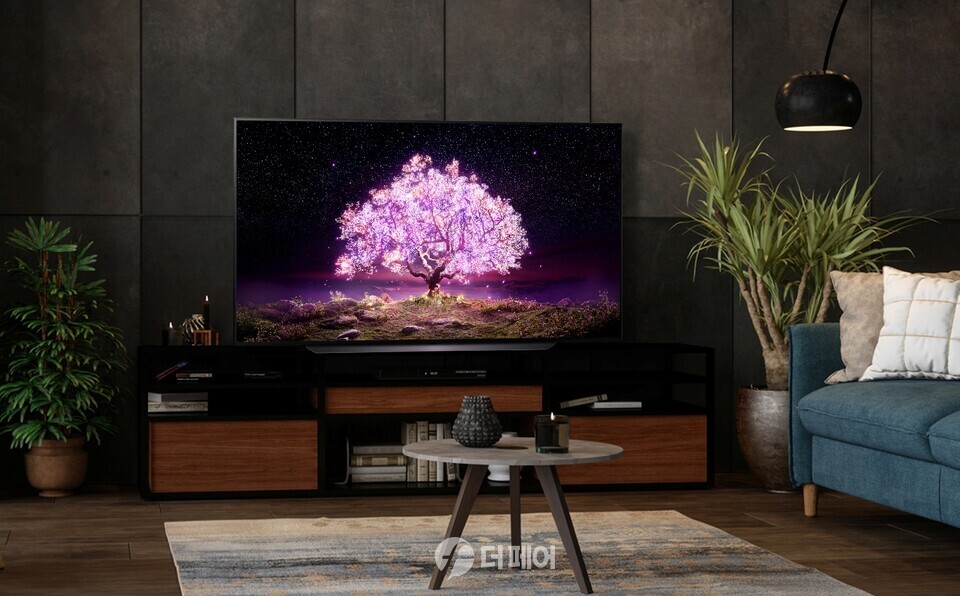 위치의 TV 성능평가에서 최고점을 받은 LG 올레드 TV / 사진제공=LG전자