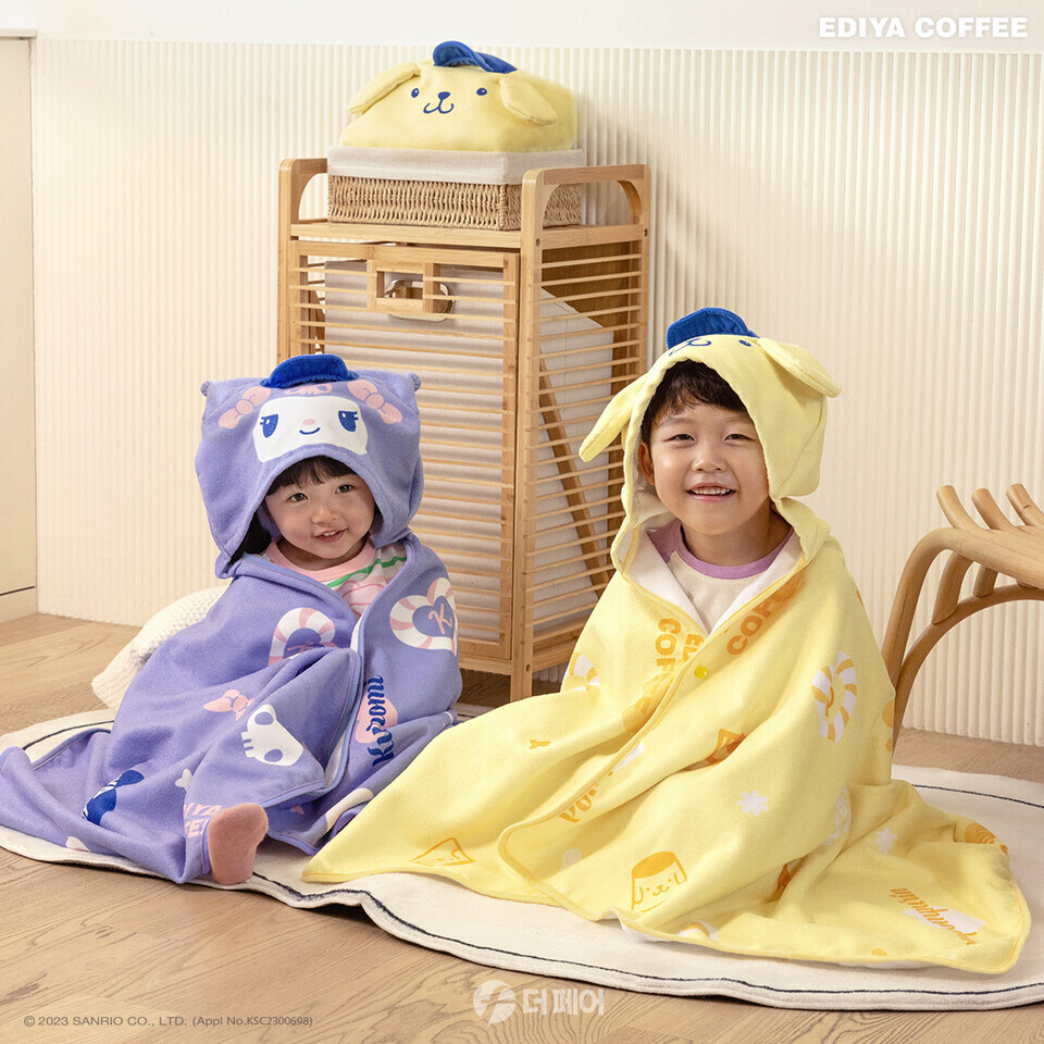 이디야커피가 출시한 산리오캐릭터즈 '후드타월' 신규 굿즈 / 사진제공=이디야커피