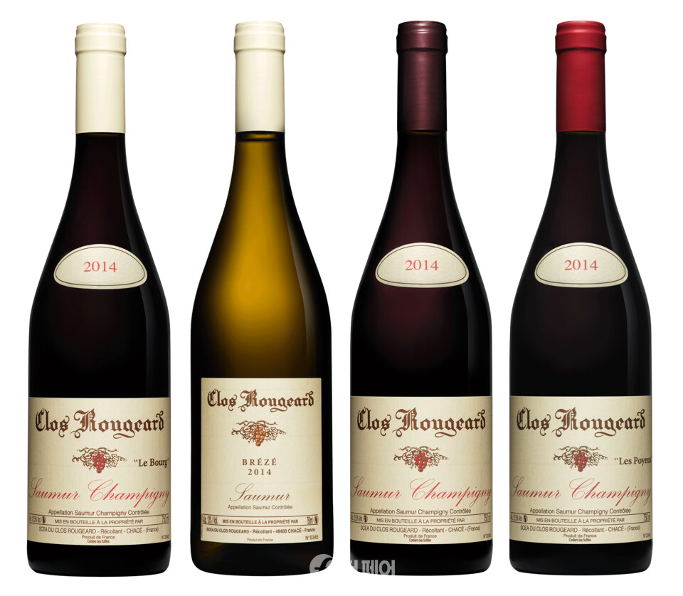 (왼쪽부터) 끌로 후자 르부르, 브레제, 르끌로, 레뽀유 제품사진 / 사진제공=하이트진로