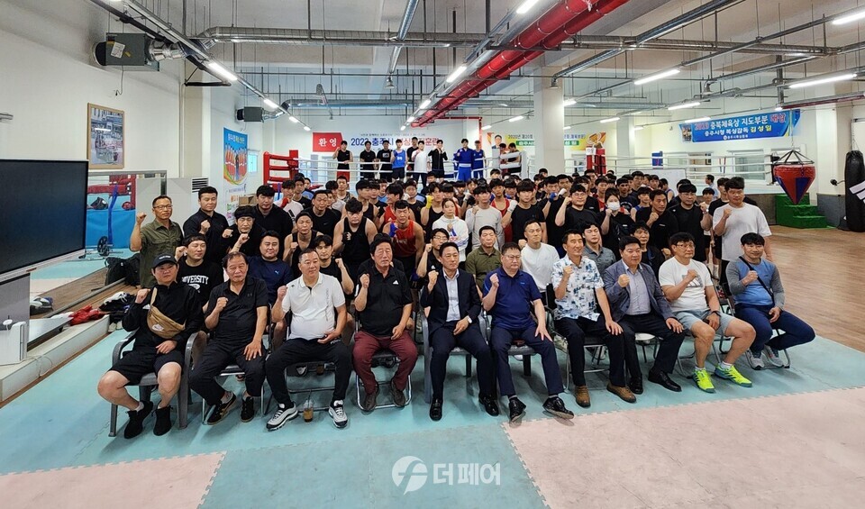 충주시 전국 복싱팀 훈련 열기로 뜨겁다. / 사진제공=충주시