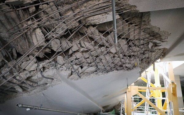 LH 인천 검단 안단테 붕괴사고 현장. 연합뉴스