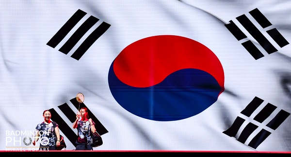 사진 2023 세계개인배드민턴선수권대회 여자복식 김소영-공희용 조의 4강 경기 모습, BADMINTON PHOTO
