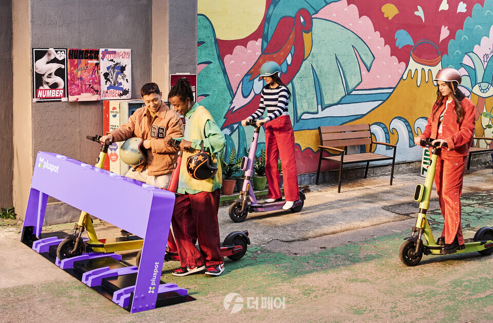 29일 LG전자가 세종시에서 선보이는 플러스팟의 홍보 활동을 진행했다 / 사진제공=LG전자