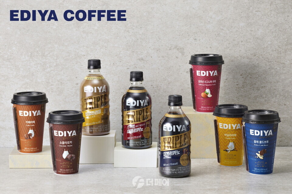 이디야커피가 출시한 페트 및 컵커피 제품 이미지 / 사진제공=이디야커피