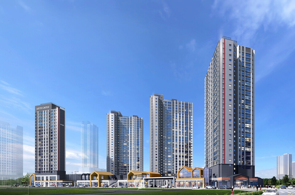 롯데건설, '검단신도시 롯데캐슬 넥스티엘' 투시도 / 사진제공=롯데건설