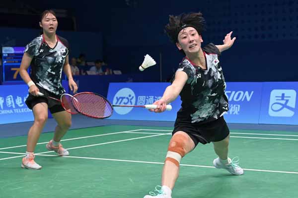 사진 2022 항저우 아시안게임 배드민턴 여자복식 8강에 오른 백하나-이소희, 아시아배드민턴연맹