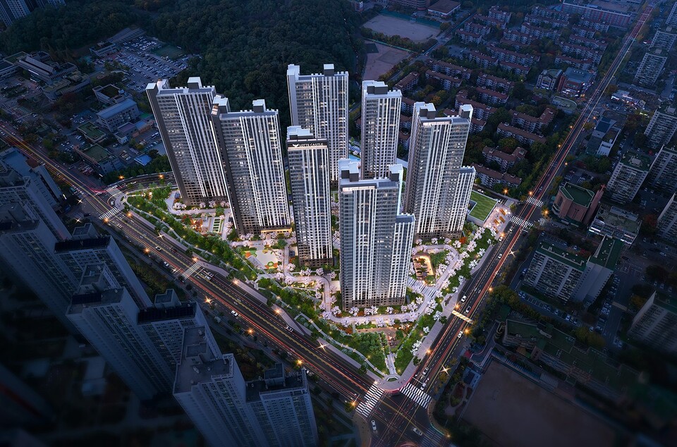 사진제공=롯데건설 / 롯데캐슬 시그니처 중앙 조감도