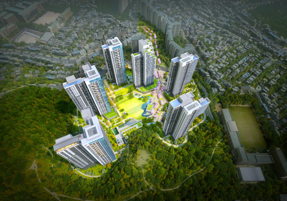 사진제공=대우건설 / 대우건설 컨소시엄이 우선협상대상자로 선정된 대방동 군부지 조감도