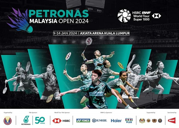사진 2024 말레이시아오픈 포스터, 말레이시아배드민턴협회