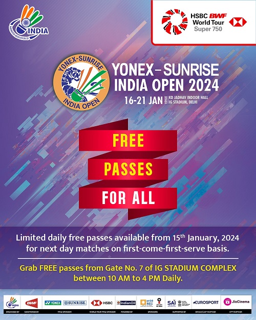 사진 2024 인도오픈배드민턴선수권대회 포스터, 인도배드민턴협회