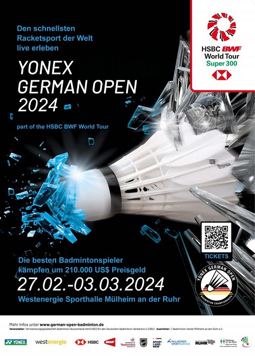 사진 2024 독일오픈배드민턴선수권대회 포스터, 독일배드민턴협회