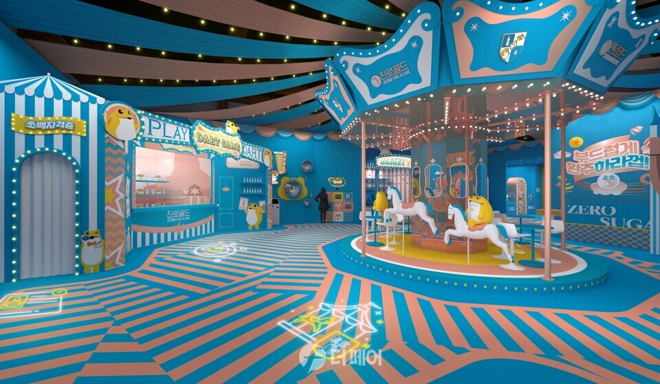 하이트진로 '진로골드' 팝업스토어 내부 모습 / 사진제공=하이트진로