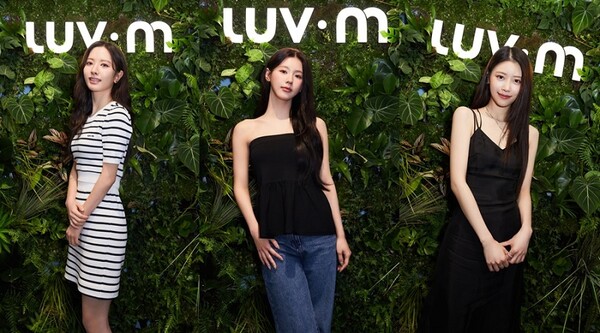 (여자)아이들 미연, 김지연, 이미주, '러브엠' 팝업 스토어 방문 /사진 제공=LUV.M by mojo.s.phine