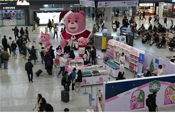 사진제공=코레일유통 / 부산역 벨리곰 팝업 스토어