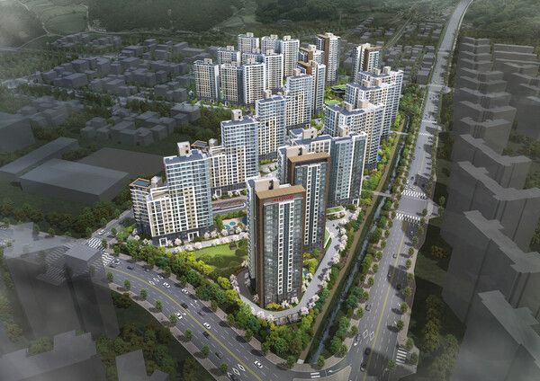 사진제공=현대건설 / 힐스테이트 죽림더프라우드 조감도