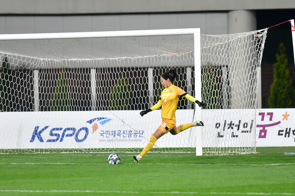 사진제공=현대제철 / 인천 현대제철 레드엔젤스의 수문장 김정미 선수