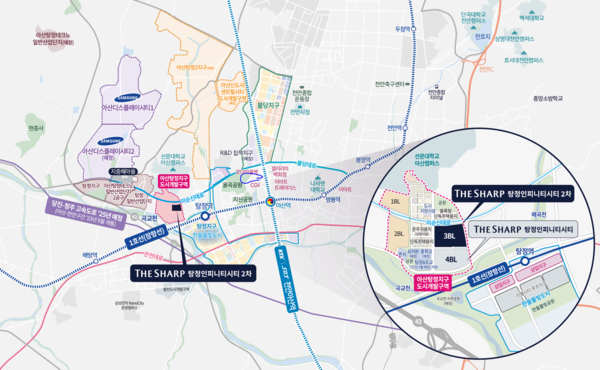 사진제공=포스코이앤씨 / 더샵 탕정인피니티시티 2차 위치도