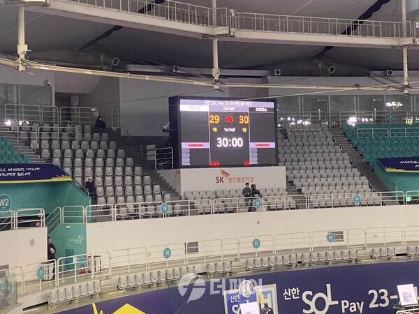 이날 경기는 SK호크스가 하남시청을 30-29로 제압했다.
