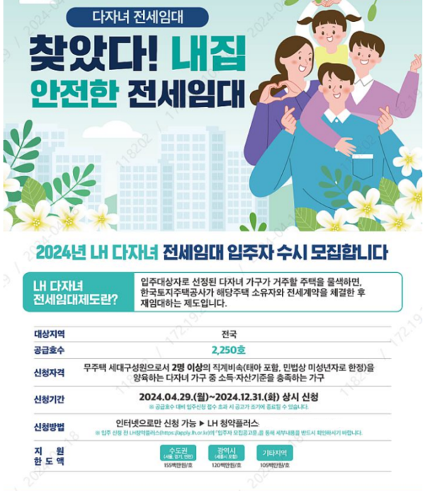 사진제공=LH / 전세임대 입주자 수시 모집 홍보 포스터
