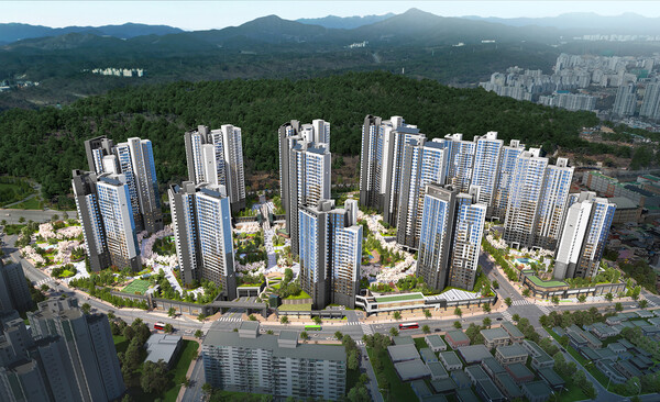 사진제공=롯데건설 / 울산 라엘에스 아파트 단지 조감도