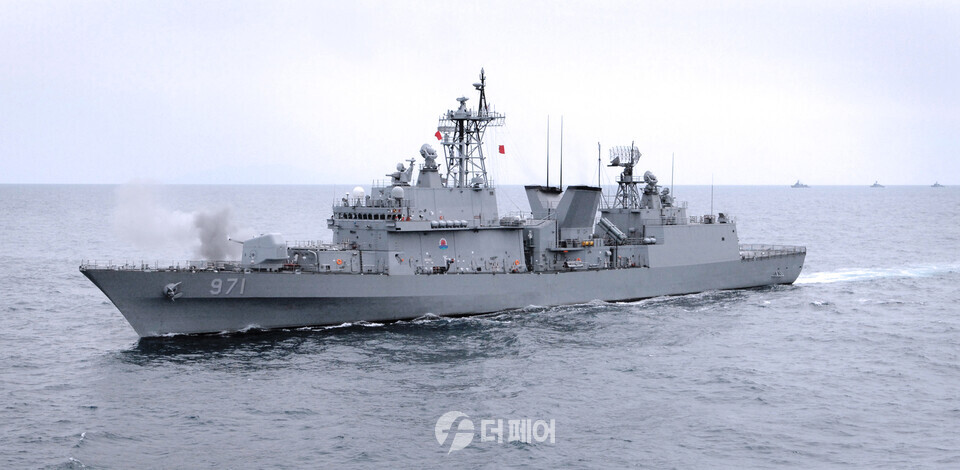 2009년5월15일 실시된 해군광개토대왕함 1함대훈련 모습 / 사진=더페어 DB