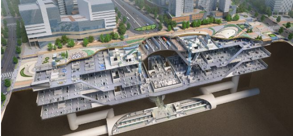 사진제공=LH / 파주 운정역 GTX 단면도