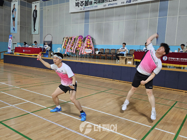 사진 2024 박주봉배 국제배드민턴대회 경기 모습