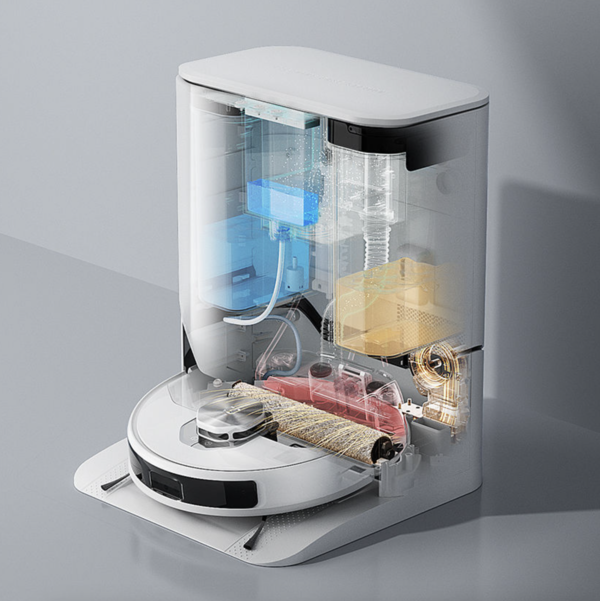 유원트 7세대 360도 롤링 시스템 적용 아쿠아봇 로봇청소기. 사진=유원트 제공