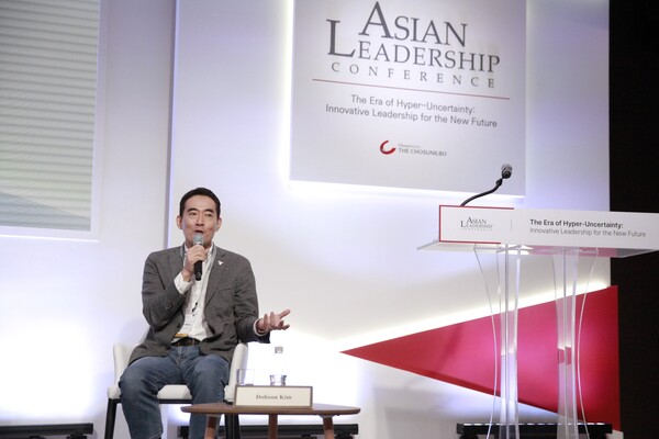 TYM 김도훈 대표가 5월 22일 서울 신라호텔에서 열린 ‘2024 아시안리더십콘퍼런스’에서 ‘농업의 새로운 가능성: 로봇’ 세션에 패널로 초청됐다. (사진제공: TYM)