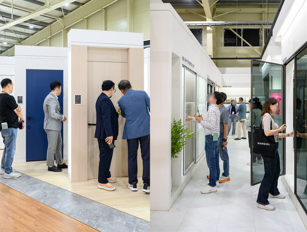 우딘 힐링데이 참석자들이 우딘HAUS의 다양한 제품들을 직접 체험하고 있다/사진제공=우딘HAUS