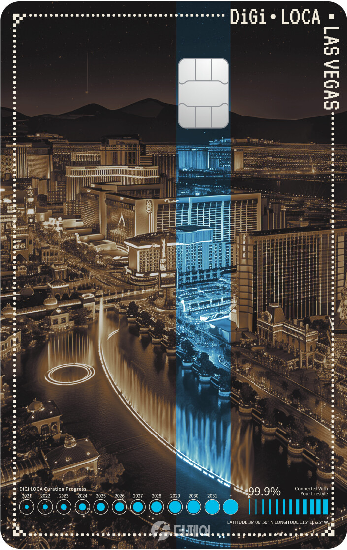 디지로카 Las Vegas 카드 플레이트 이미지 / 사진제공=롯데카드
