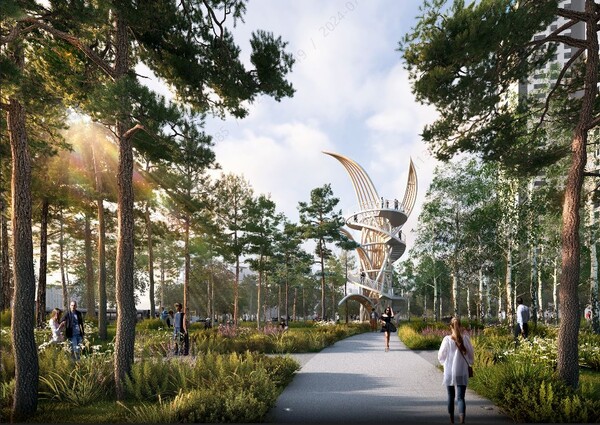 (투시도) 소나무숲과 난초전망대 / 사진=한국토지주택공사