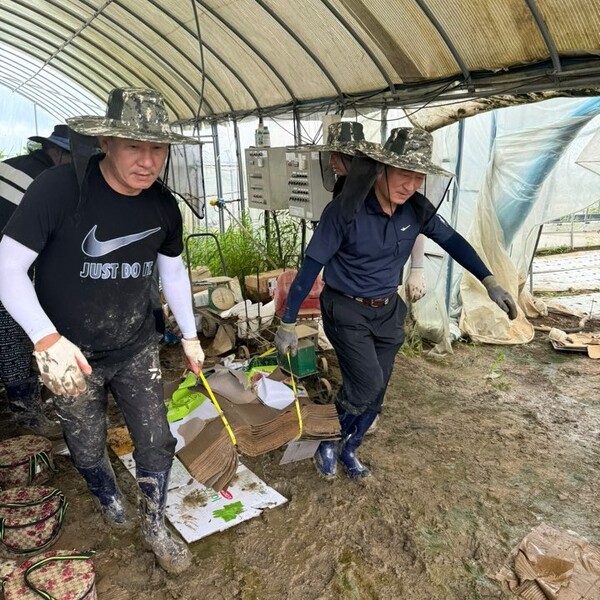 에너지사업부_농협경제지주, 전북 익산에서 집중호우 수해복구 지원 / 사진=농협