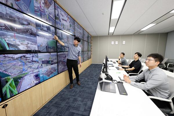 대우건설 을지로 본사에 마련된 안전상황센터 / 사진=대우건설