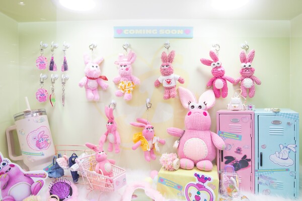 GS리테일과 컬래버레이션을 진행할 분홍색 토끼 ‘버니공주’ 캐릭터 이미지.