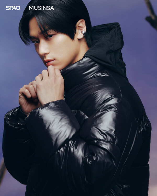 이랜드월드에서 전개하는 SPA 브랜드 스파오가 더보이즈 주연과 함께한 24 가을, 겨울 푸퍼 컬렉션을 29일 출시했다. 사진=이랜드