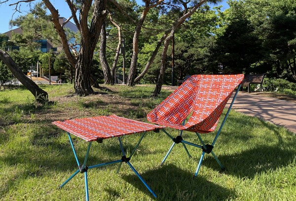 힐스테이트x헬리녹스 캠핑용품 / 사진=현대건설