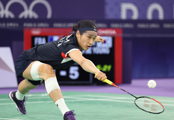 사진 2024 파리 올림픽 배드민턴 여자단식 4강에 오른 안세영, 사진 제공=연합뉴스