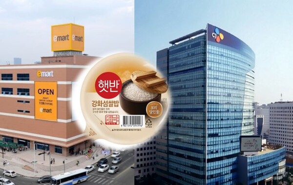 CJ제일제당이 이마트와 함께 기획한 ‘햇반 강화섬쌀밥’을 출시하고 이마트·강화군과 공동 업무 협약을 맺었다고 27일 밝혔다.