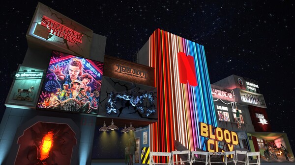 에버랜드 블러드시티 대형 게이트 조감도.