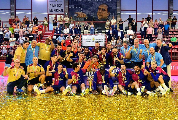 사진 2024 이베리아 슈퍼컵 우승을 차지하며 4연패를 달성한 바르샤, 사진 출처-스페인 핸드볼연맹