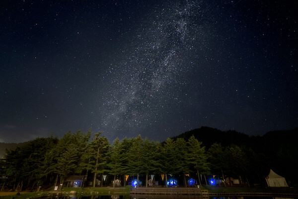 이랜드파크_켄싱턴호텔 평창_프렌치 가든에서 바라본 야경 / 사진=이랜드