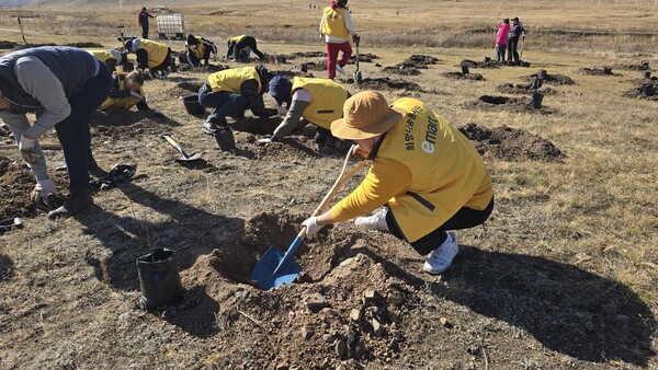 몽골 ‘포레스트 투모로우’ 프로젝트. 사진= 이마트