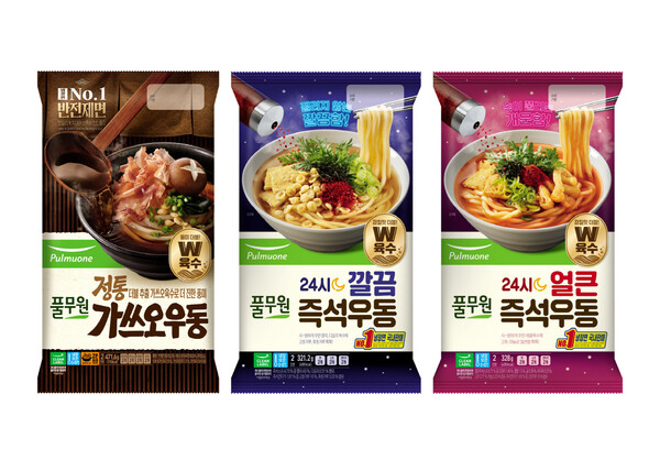 풀무원이 생면 혁신의 야심작으로 손꼽는 ‘W육수’는 두 가지의 베이스(육수)가 만나 맛과 풍미가 더블이 된 육수를 일컫는다. 풍미가 더블이 되는 ‘풍미 W육수’와 감칠맛이 더블이 되는 ‘감칠맛 W육수’ 두 종류다. 사진= 풀무원
