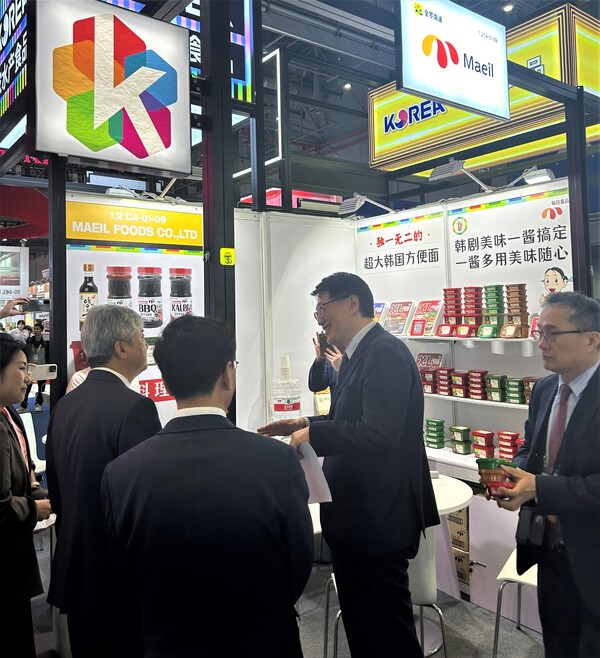 중국국제수입박람회- 에코월드팜매일식품 / 사진=전라남도