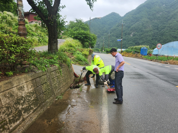 진안군 2024년 도로정비 종합평가 우수기관 선정(도로정비 현장) / 사진=진안군